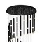 Cwi Lighting Flute 54 Light LED Chandelier With Black Finish 1262P30-54-101 - alternate 6
